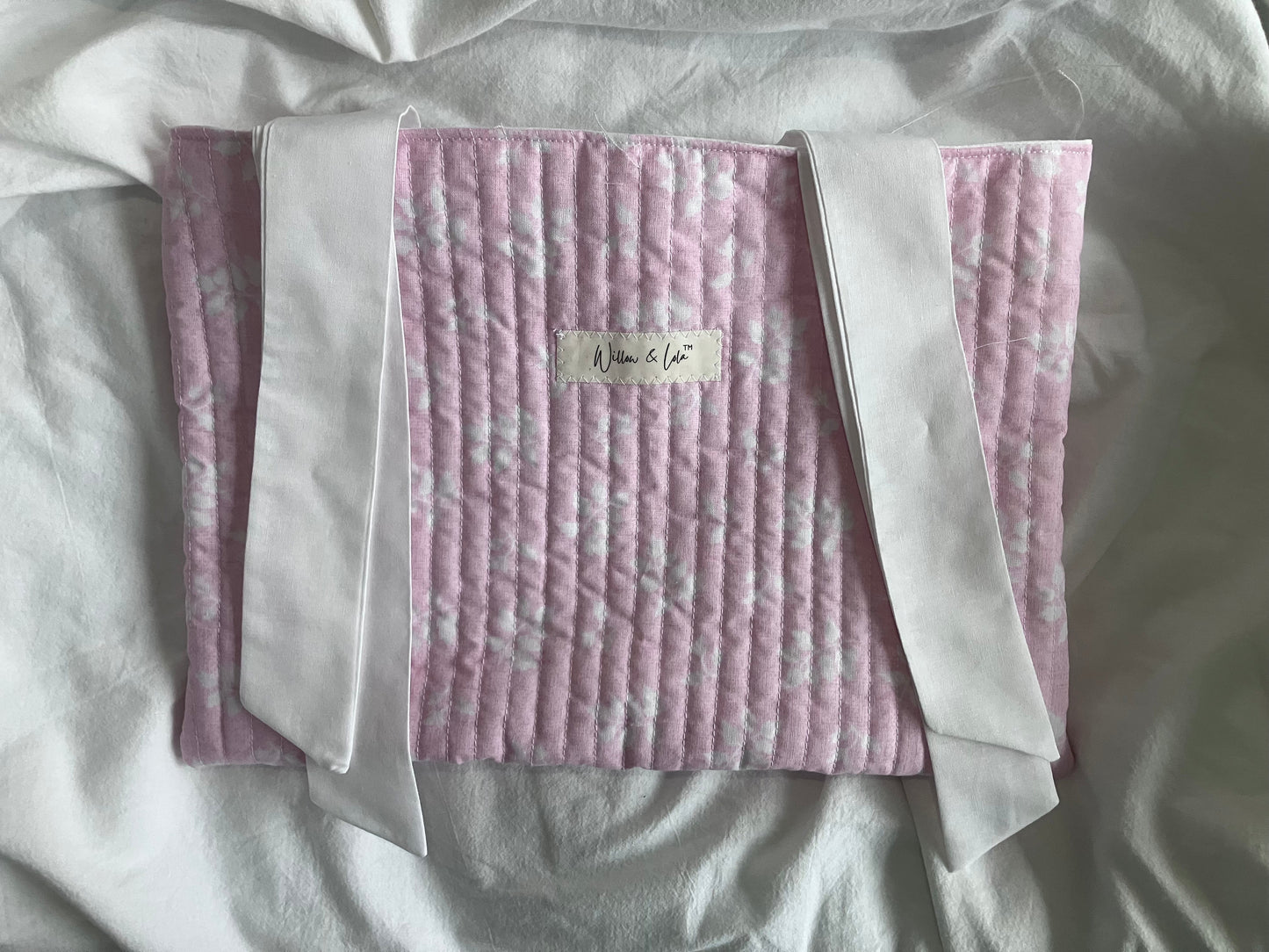 Pink Leaves Laptop Sleeve
