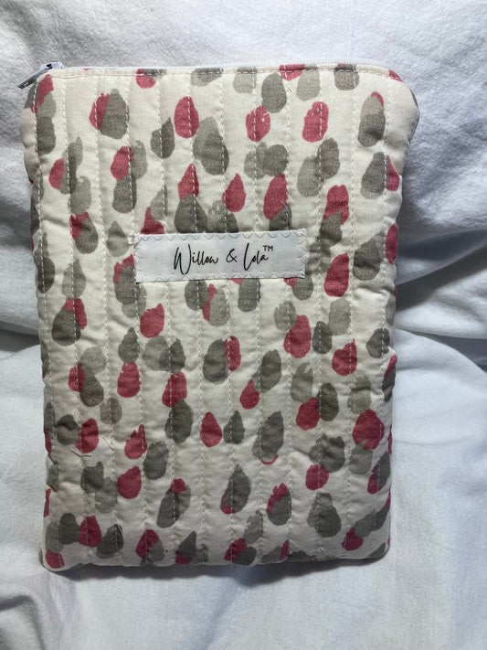 Pink Pebble Zip Kindle Sleeve