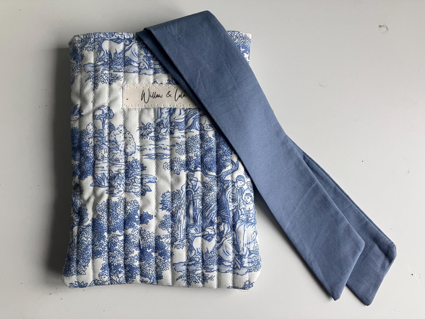 Personalized Kindle Sleeve | Handmade Padded E-Reader Cover with Ribbon