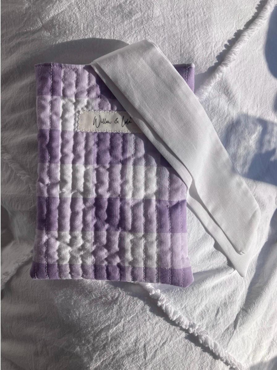 Personalized Kindle Sleeve | Handmade Padded E-Reader Cover with Ribbon